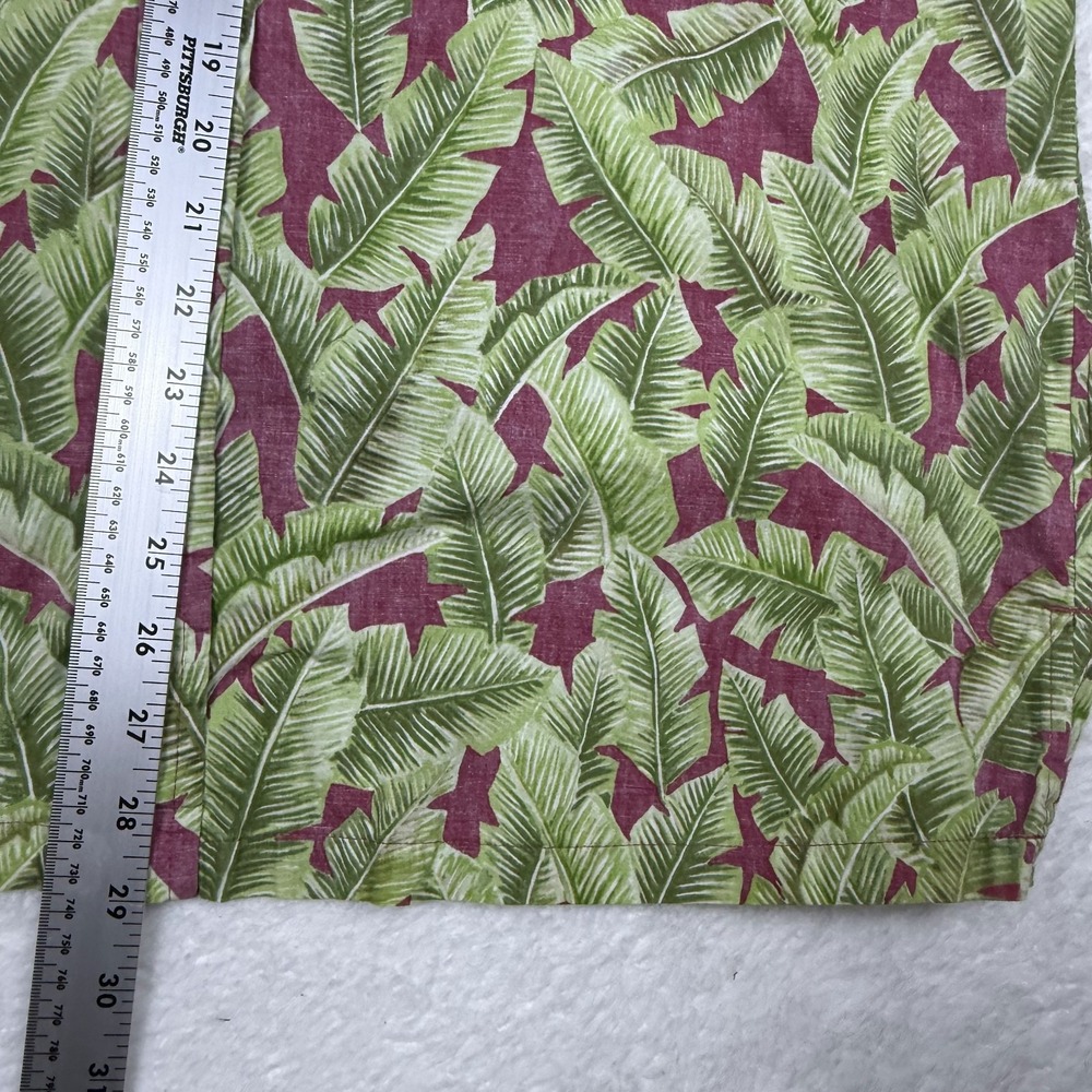 Lot of 2 Cooke Street Men's Large Blue Green Cotton Short Sleeve Hawaiian Shirts - Picture 10 of 12